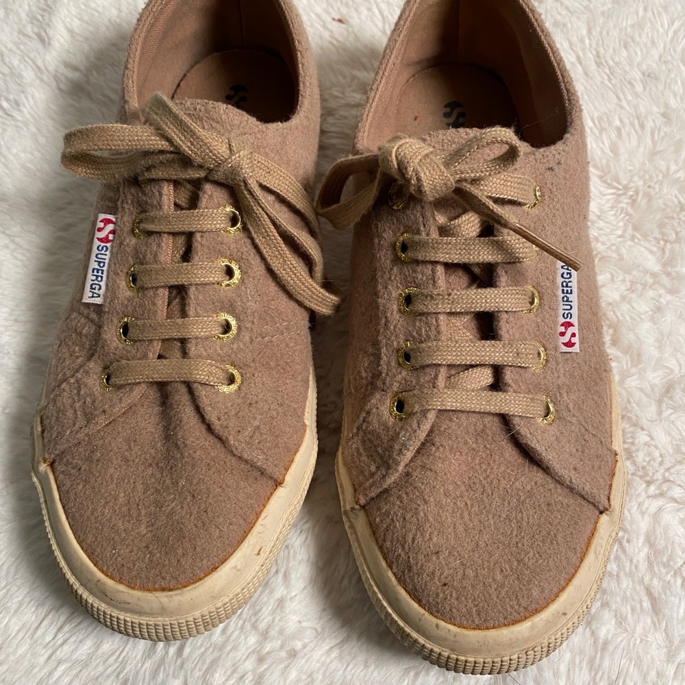 Súperga sneakers beige unisex size men 6 women 71/2